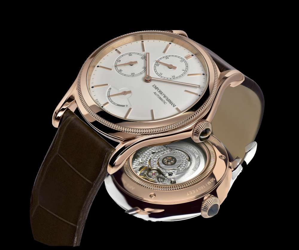 armani swiss made automatic watch